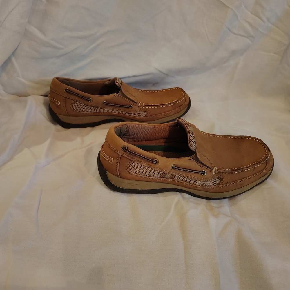 Bass Duke Men's Leather Loafers Tan Casual Men's Size 11